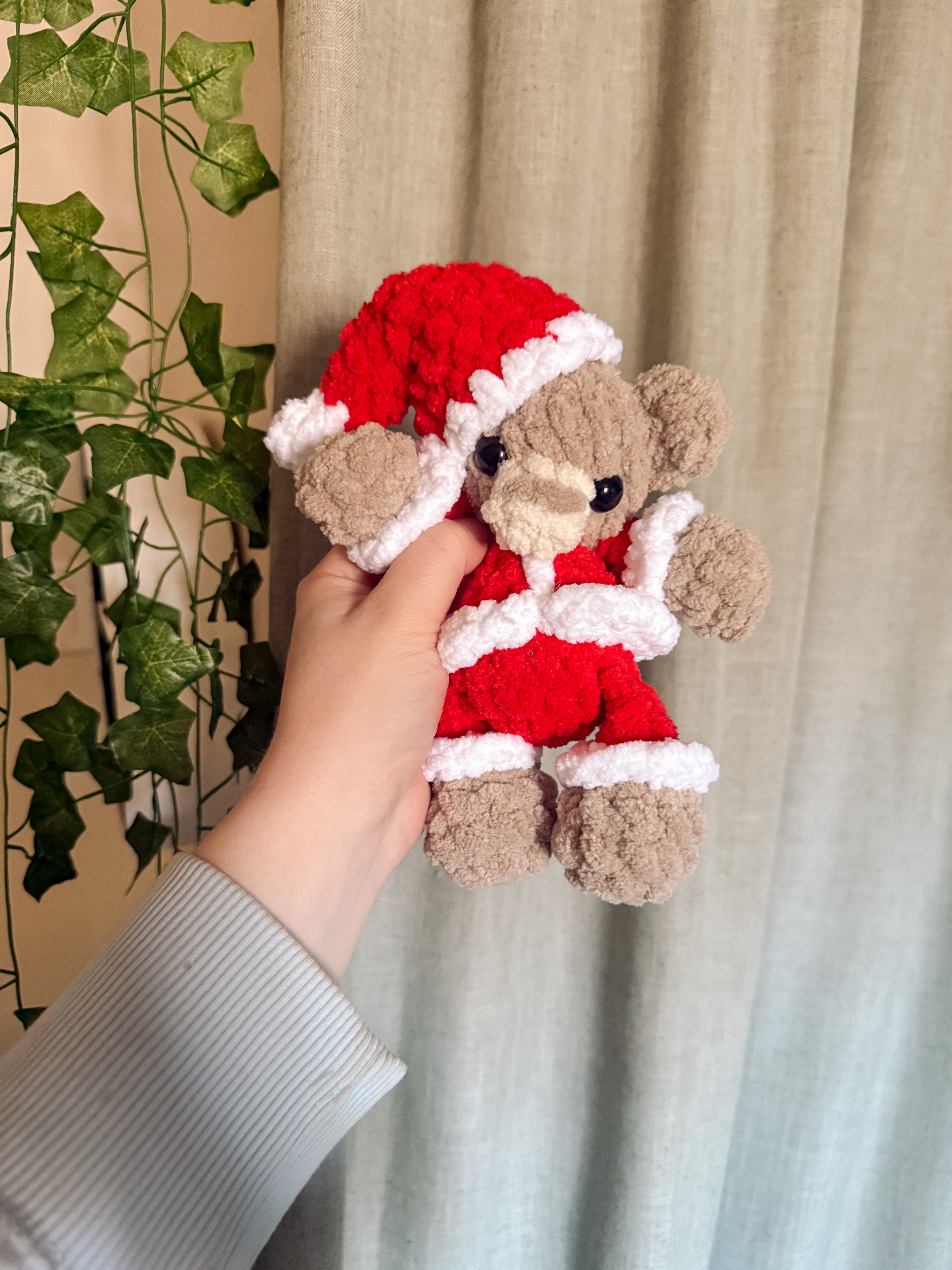 Bitsy Baby Santa Bear